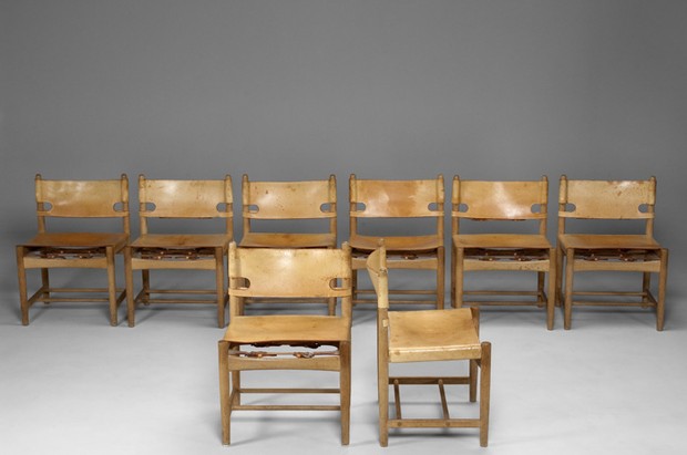Large image of Six Børge Møgensen Chairs 